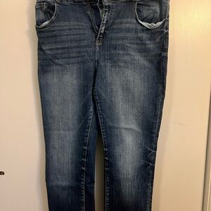 KanCan Dark Blue Straight Leg Jeans